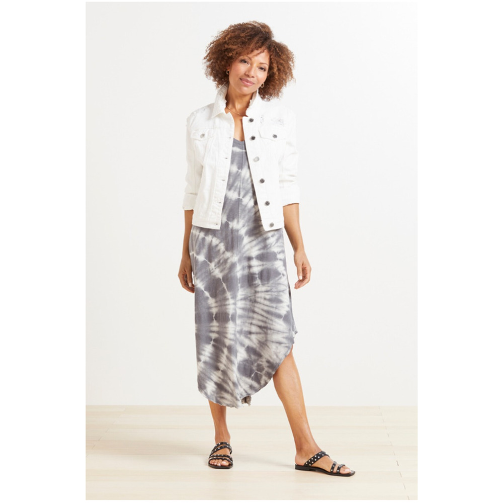 BLANKNYC NWT Evereve Lightbox White Distressed Denim Jacket // S